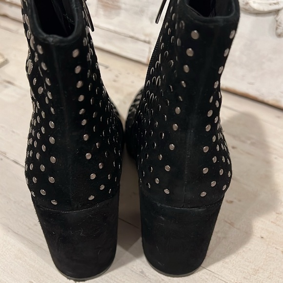 Vince Camuto Drista Black Suede Studded Bootie - Picture 4 of 4